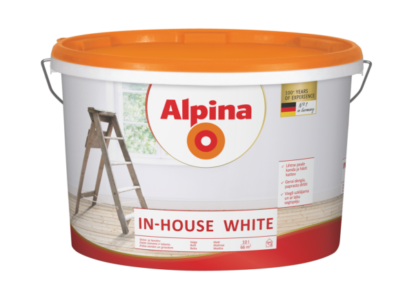 Matiniai dažai Alpina IN-HOUSE WHITE